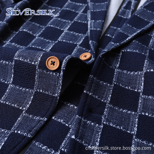 Notched Flat TR Tuxedo Suits Slim Fit Blazer